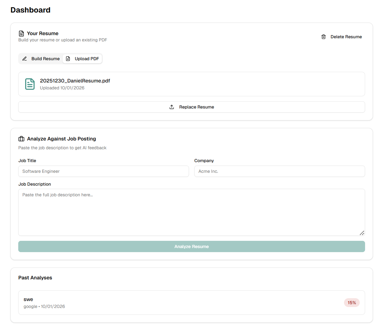 Screenshot of Jobly